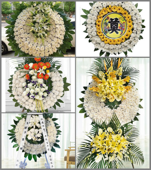 湖北随州市曾都区何店镇花湾村花圈速递